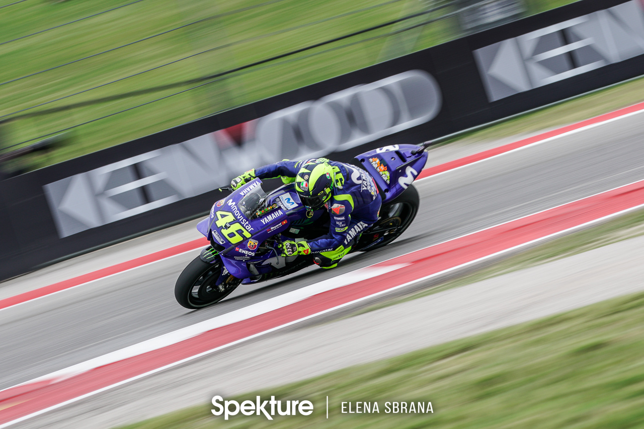 Earchphoto - Valentino Rossi during the MotoGP race in Austin, TX.