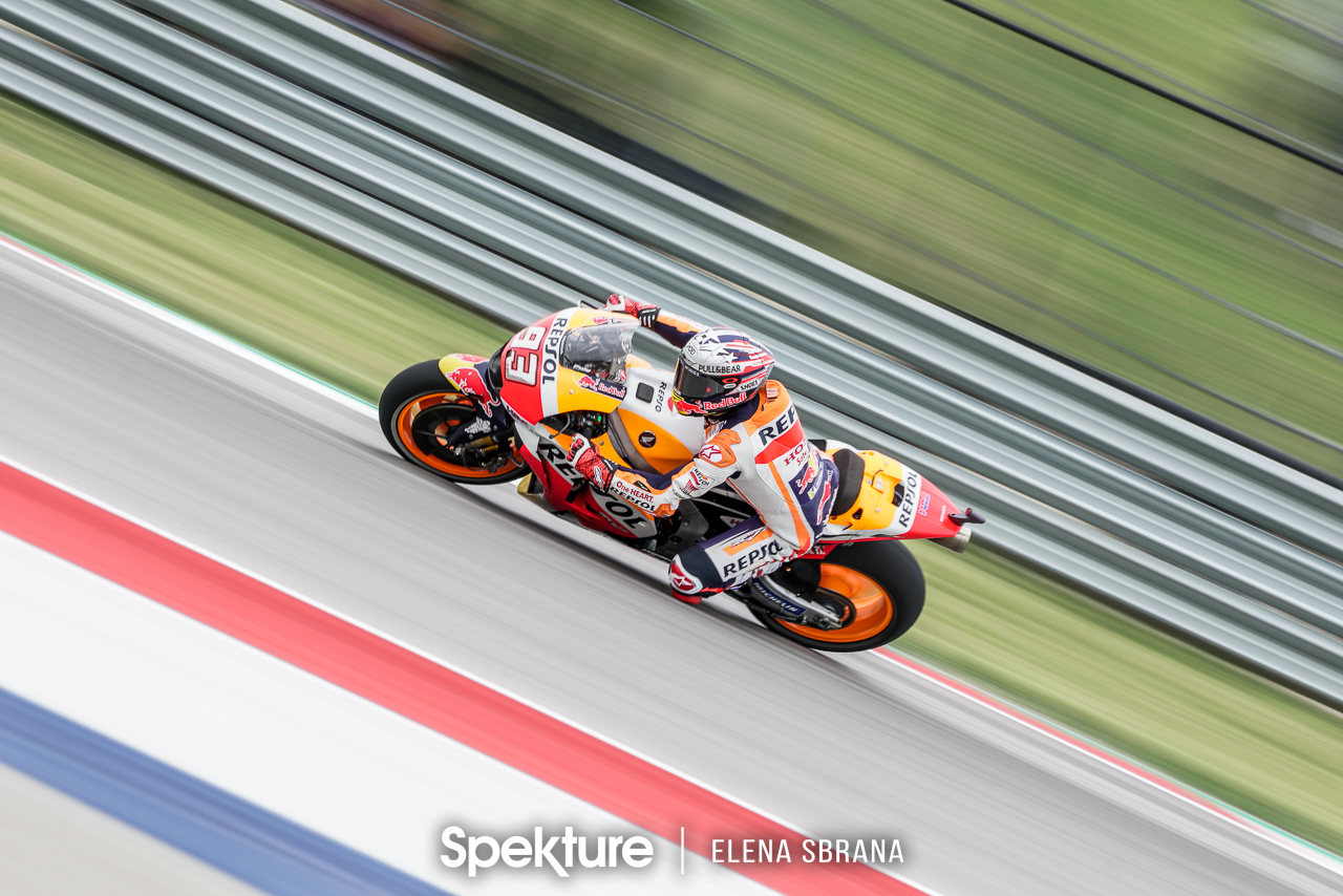 Earchphoto - Marc Marquez during the MotoGP race in Austin, TX.