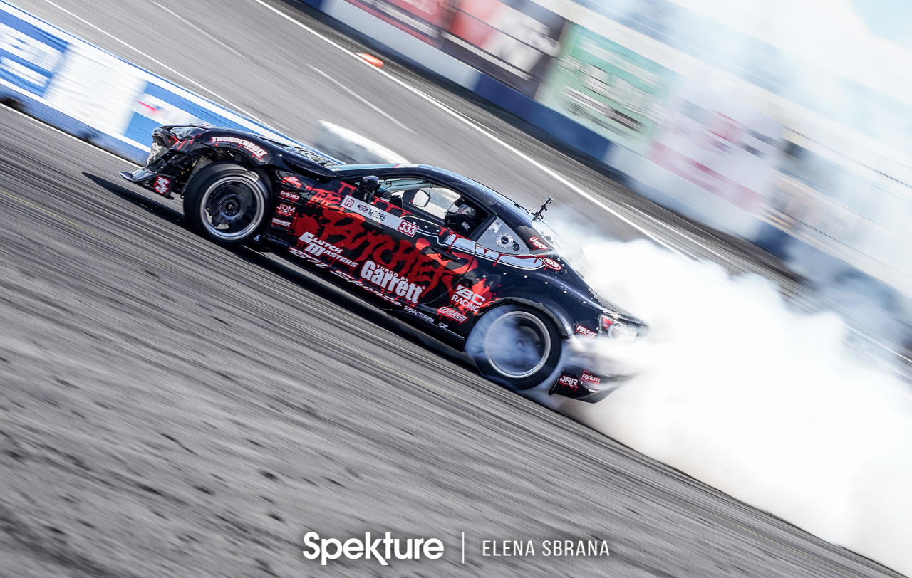 Earchphoto - Cameron Moore on track at Formula Drift Seattle.