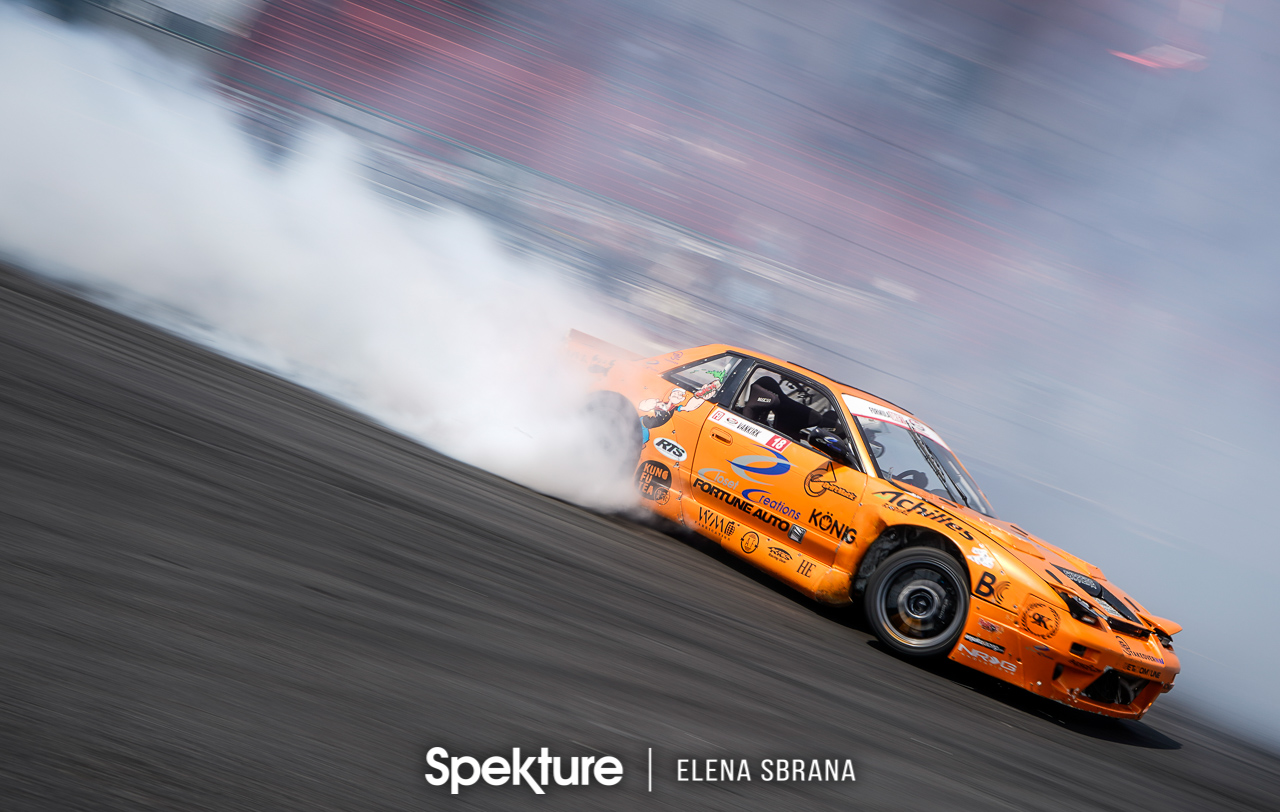 Earchphoto - Matt Vankirk on track at Formula Drift Seattle.