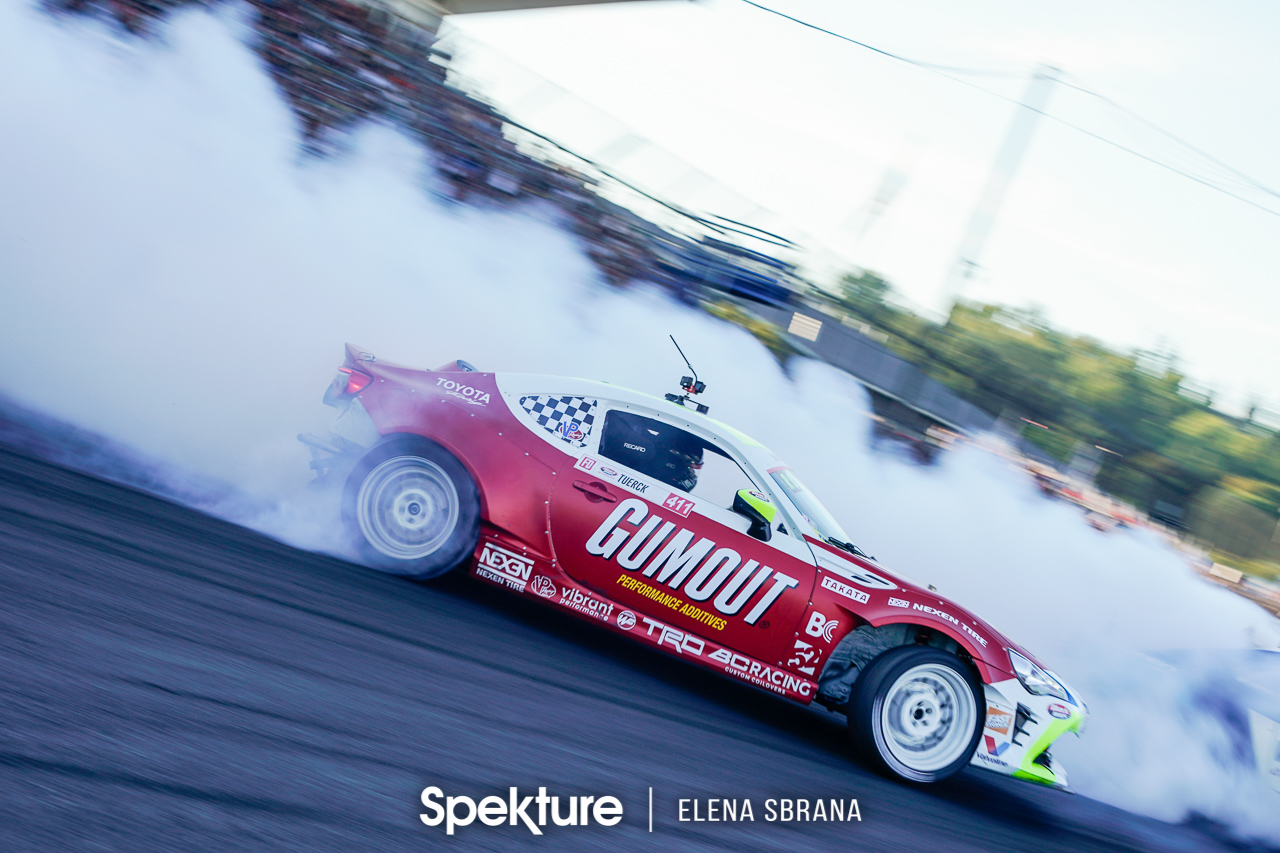 Earchphoto - Ryan Tuerck on track at Formula Drift Seattle.