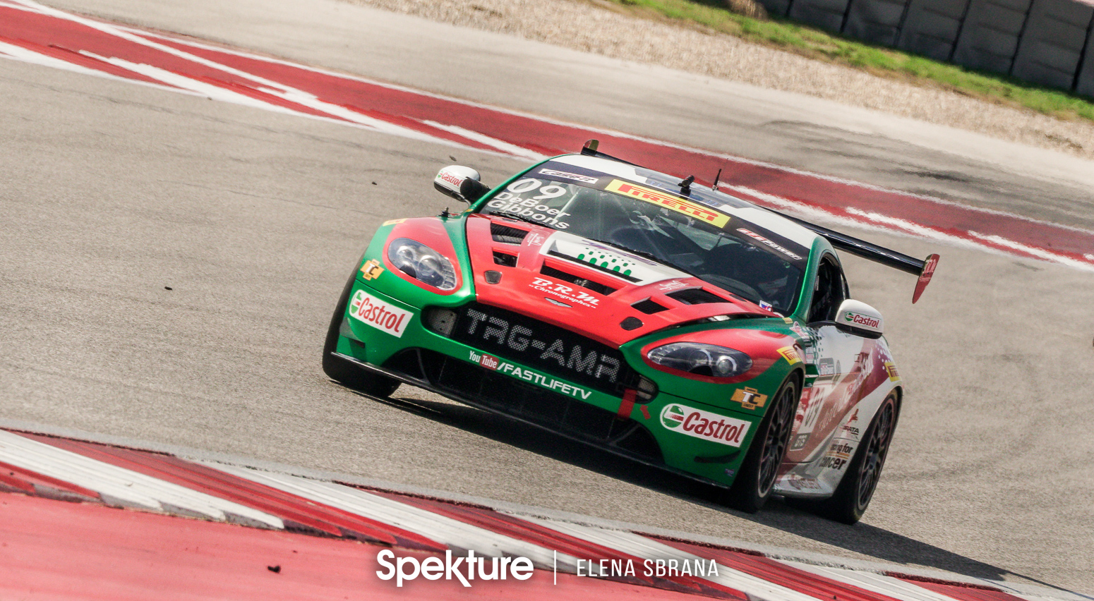 Earchphoto - The TRG-AMR Aston Martin of Derek De Boer and Sean Gibbons at COTA in 2017. 