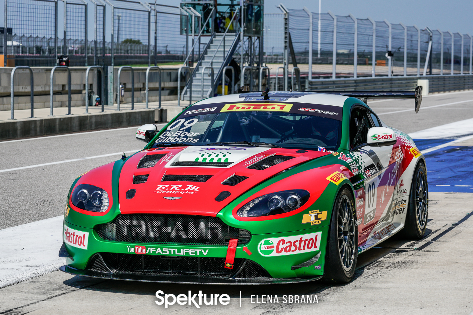 Earchphoto - The TRG-AMR Aston Martin of Derek De Boer and Sean Gibbons at COTA in 2017. 