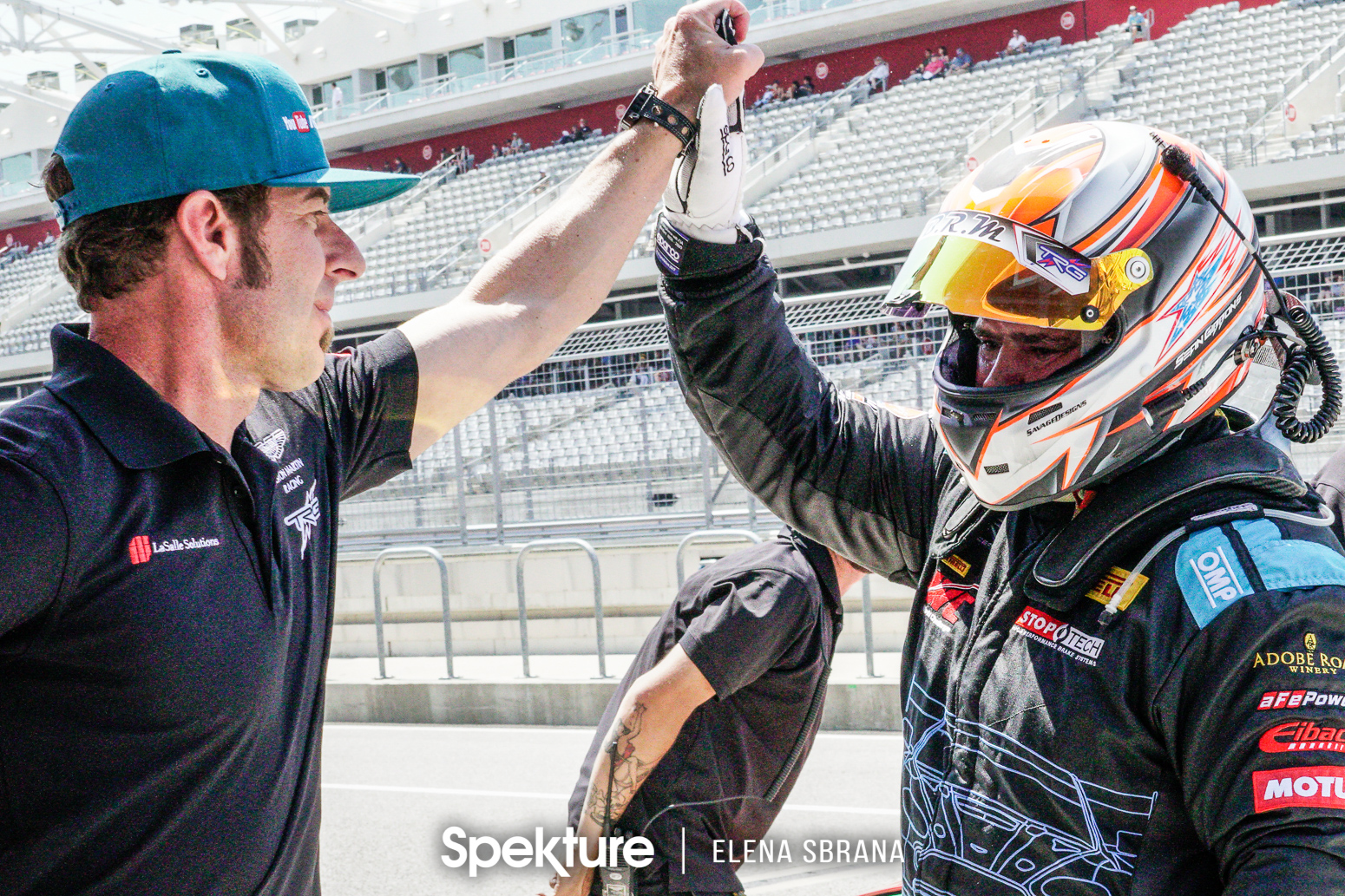 Earchphoto - Derek and Sean after a successful qualifying session.