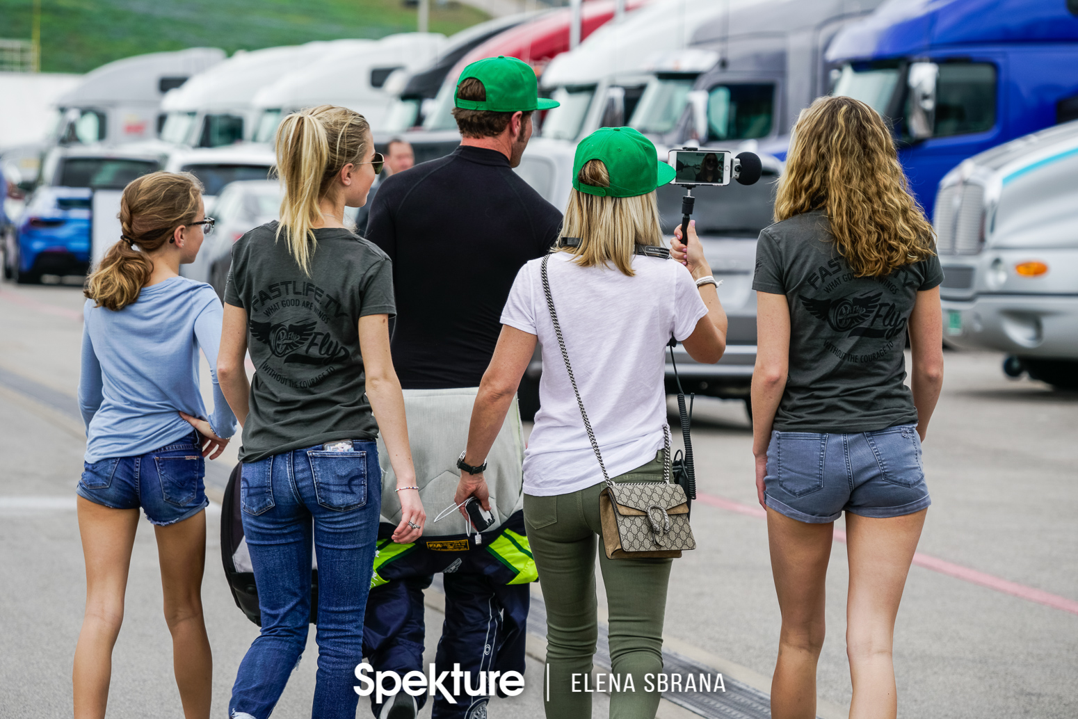 Earchphoto - The De Boer family walking in the paddocks at COTA. 