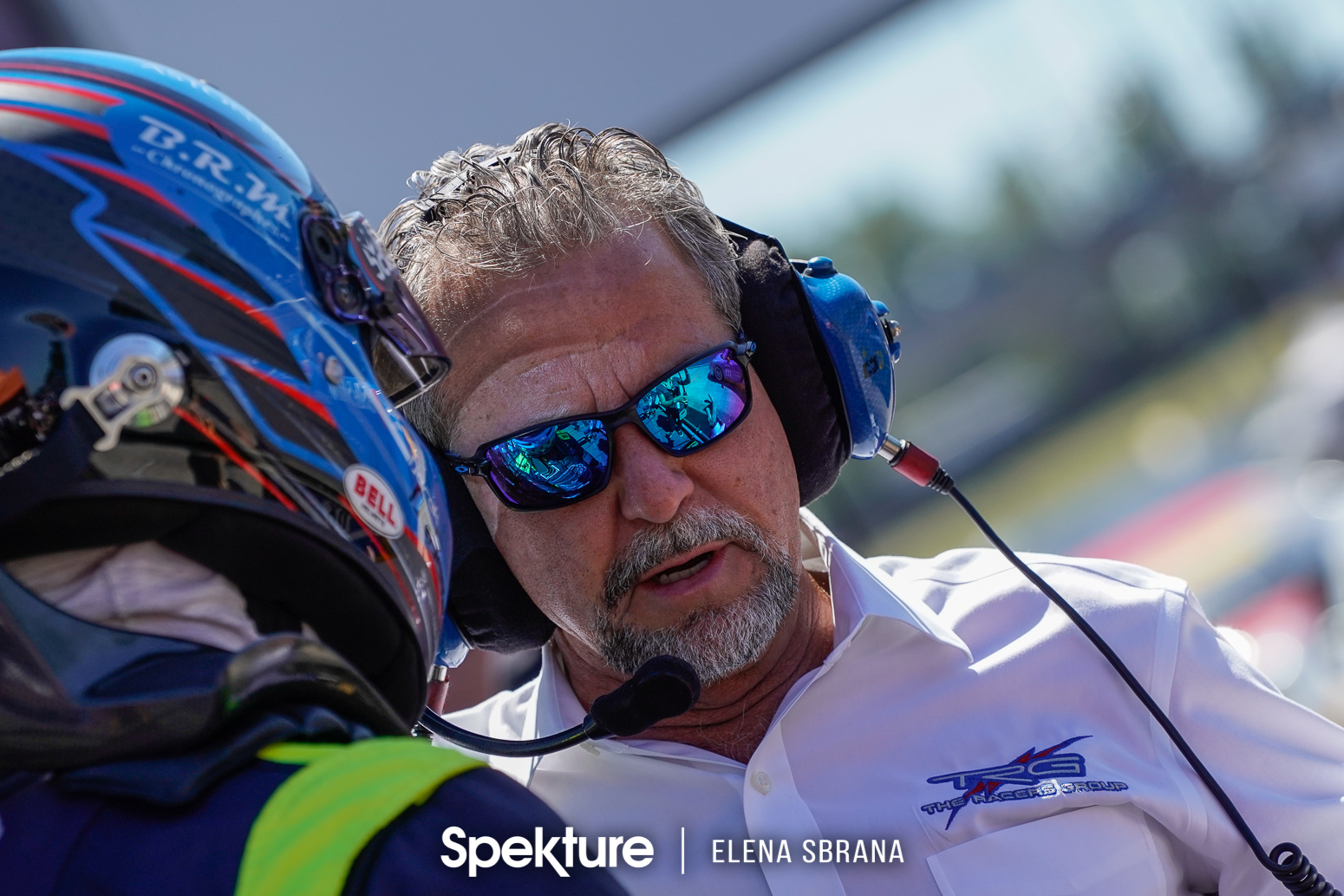 Earchphoto - Derek De Boer with TRG Team owner Kevin at PIR. 