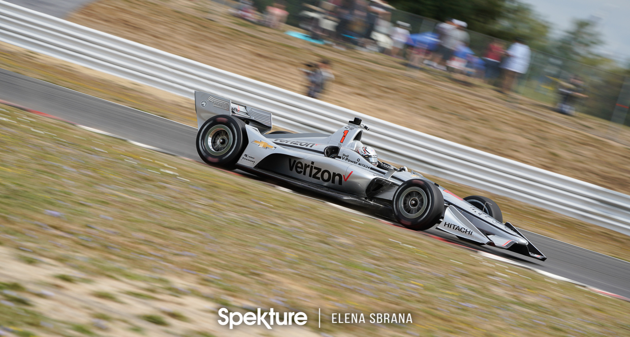 Earchphoto - Josef Newgarden in qualifying at the Grand Prix of Portland. Verizon Indycar Series. 