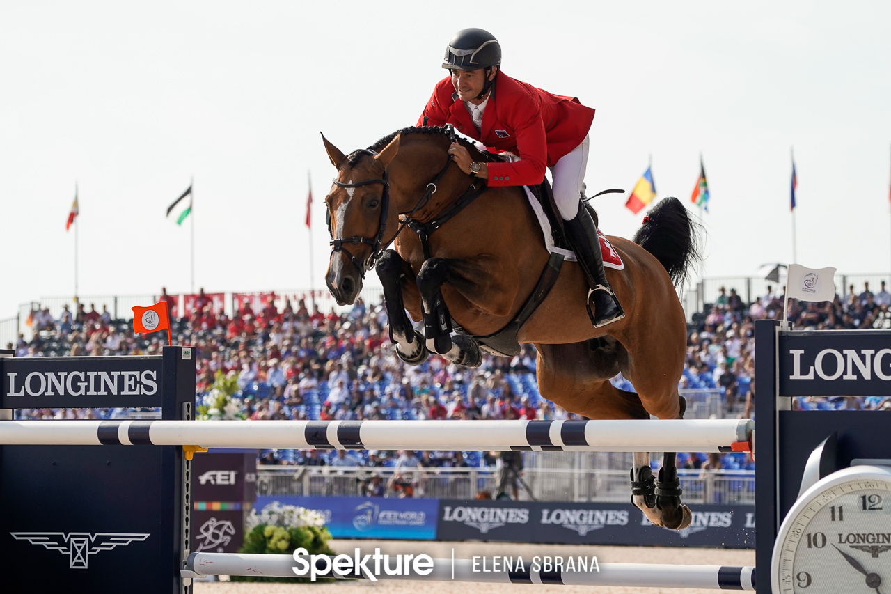 Earchphoto - Steve Guerdat and Bianca at the 2018 World Equestrian Games in Tryon NC