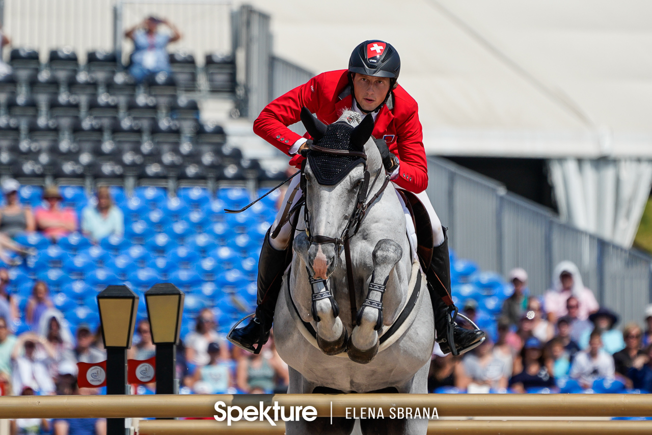 Earchphoto - Martin Fuchs and Clooney at the 2018 World Equestrian Games in Tryon NC