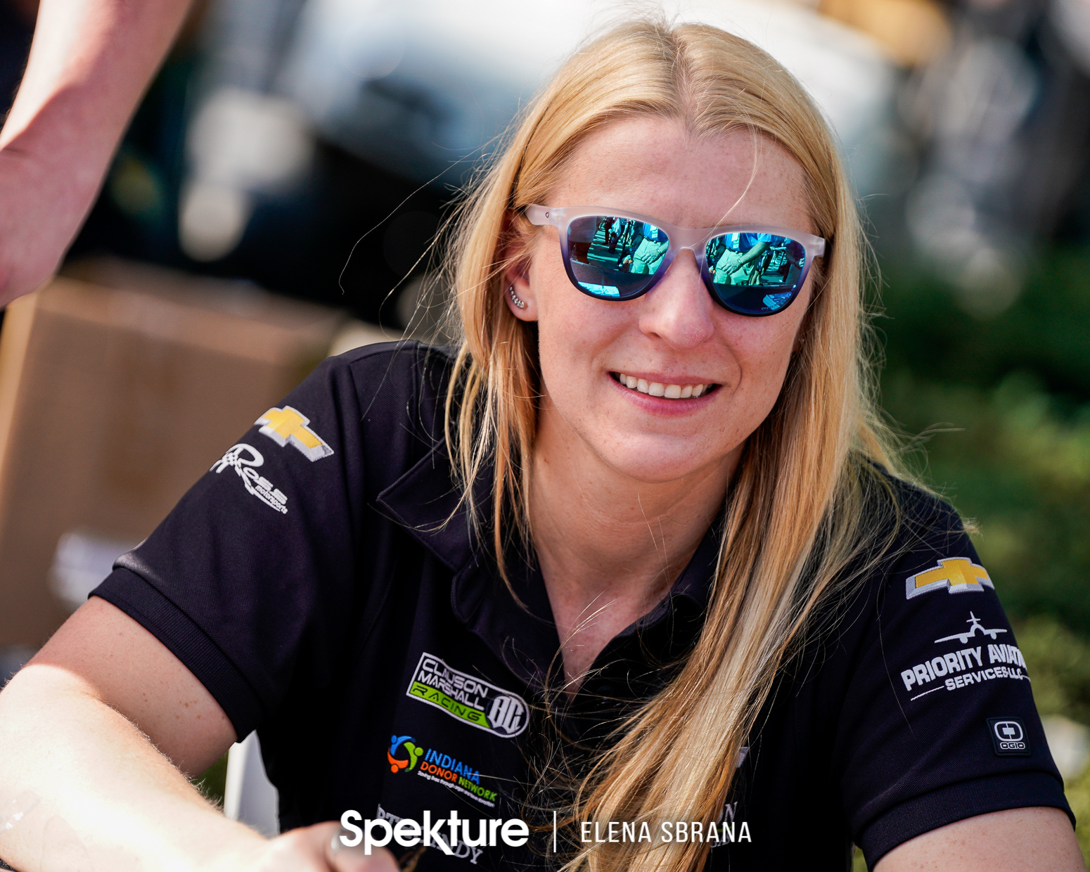 Earchphoto Sports - Pippa Mann signs autographs for the fans at IMS