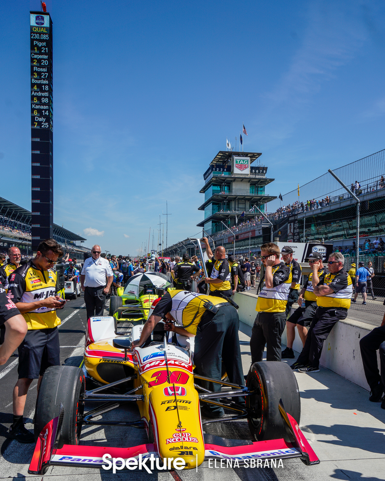 Earchphoto Sports - Takuma Sato's car at IMS