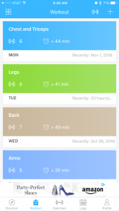 JEFIT - Workout Schedule